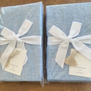 New Serena & Lily Cavallo Linen Chambray King Sham